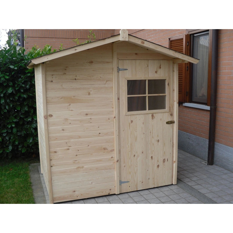 Casetta da giardino in legno da esterno con Pavimento, perline spessore 16mm  mod. C120 - 100001