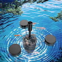 Skimmer galleggiante CSP-250 per laghetto, Pompa 2500l/h 45W e Fontana