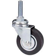 RUOTA A FORCELLA GIREVOLE PERNO FILETTATO 160B AVO - A/ZINCR/GOMMA NERA D.MM 40X18 F.MA 8X30- 4 pezzi