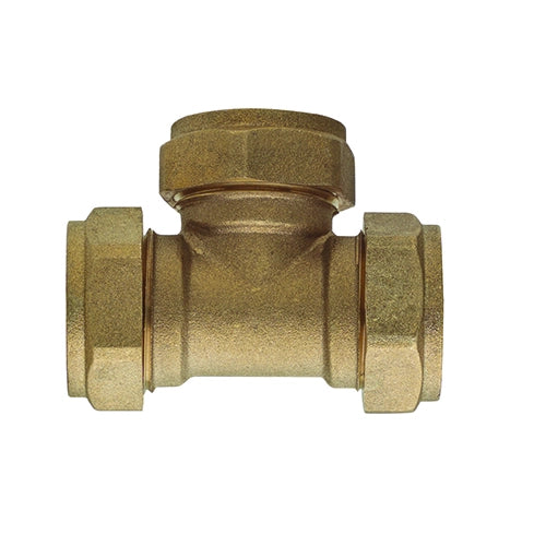 RACCORDO A TEE FFF A COMPRESSIONE PER RAME- Diam. 22- RB- pezzi 1