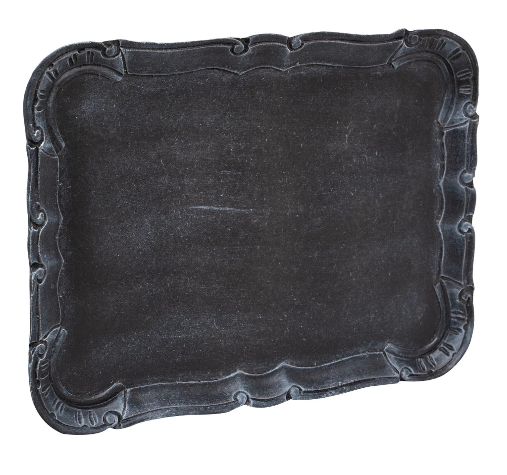 Biscottini Vassoio in legno finitura nera Made in Italy