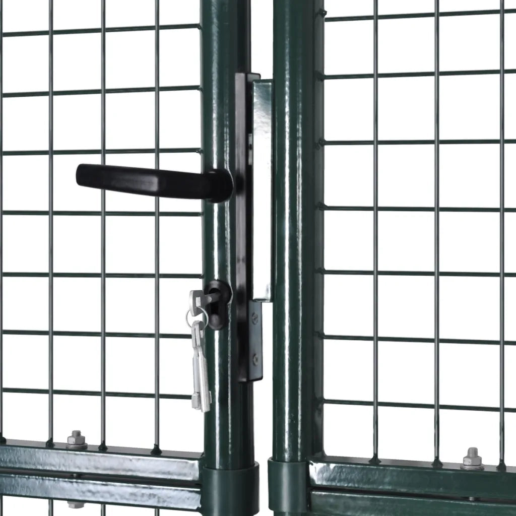 Cancello per Recinzione a doppia Porta 300x150 cm in Acciaio verniciato a Polvere 142025