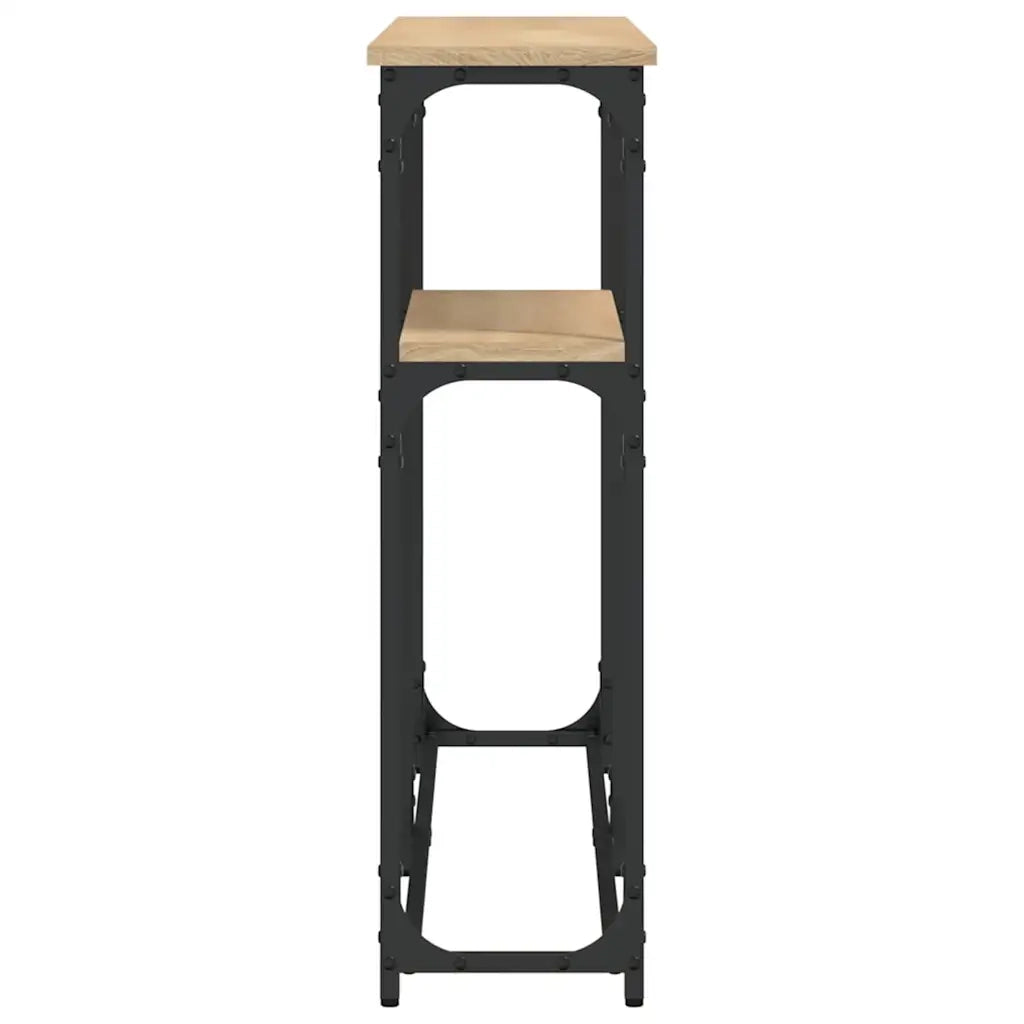 Tavolino Consolle-Tavolino da soggiorno-Tavolo Rovere Sonoma 145x22,5x75cm Legno Multistrato