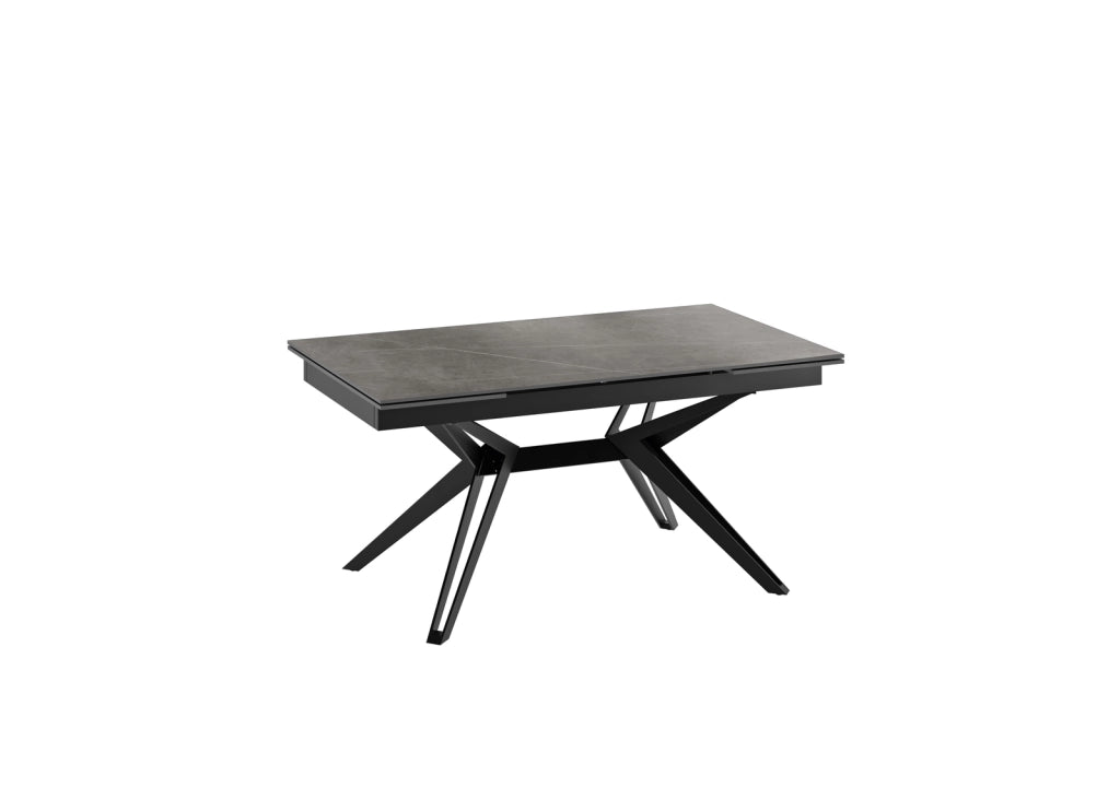 Match 3 - Tavolo allungabile (160/240 x 90 cm) in Ceramica Nera