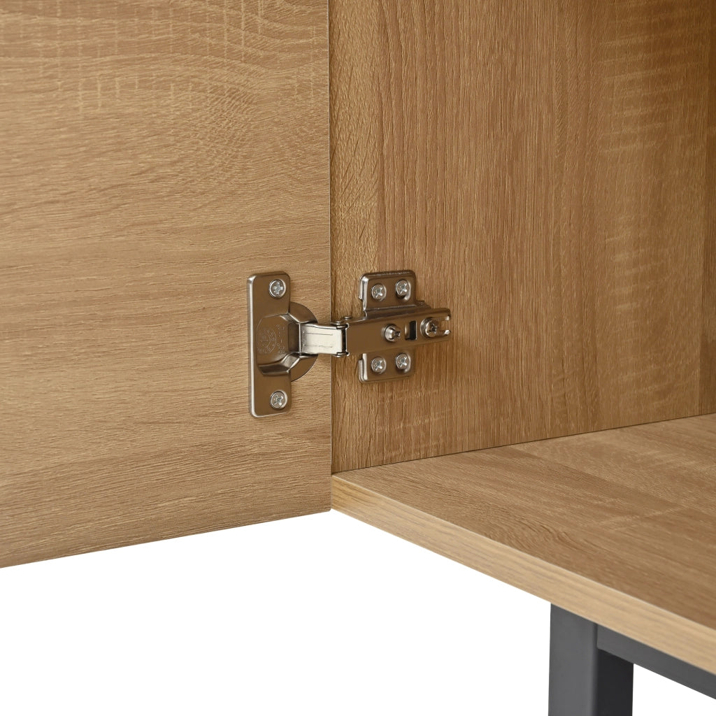 Mobile TV Moderno 180x38x51,5 cm con Design Unico e Texture 3D