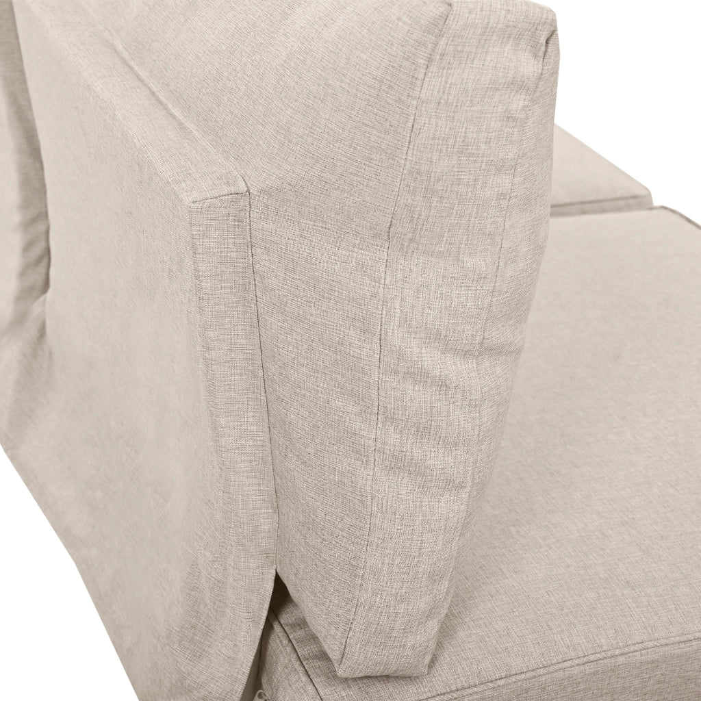 Salotto da Giardino con 2 Divani 2 Posti; 2 Tavolini Laterali e 1 Tavolino; per Terrazza; Ferro; Beige