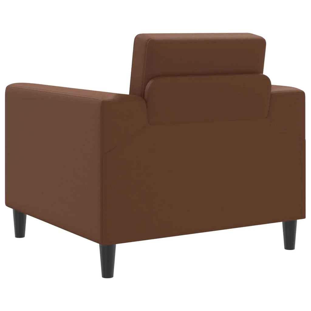 Poltrona Marrone Similpelle 42042468