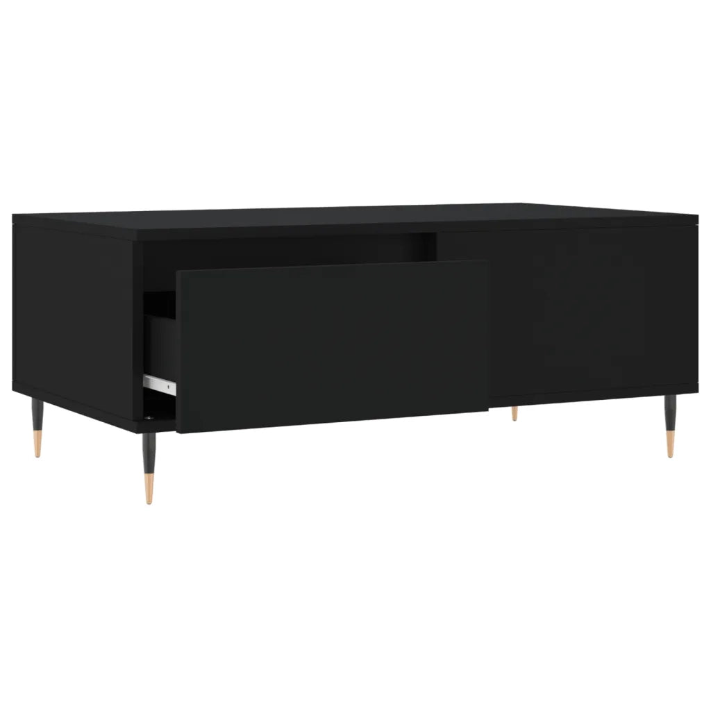 Tavolino da salotto | Tavolino da caff¨¨ | Tavolino da Soggiorno Nero 90x50x36,5 cm in Legno Multistrato