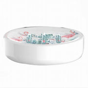 Trade Shop - Porta Sapone Saponetta Accessorio Arredo Bagno Con Fenicotteri In Ceramica 69960 -