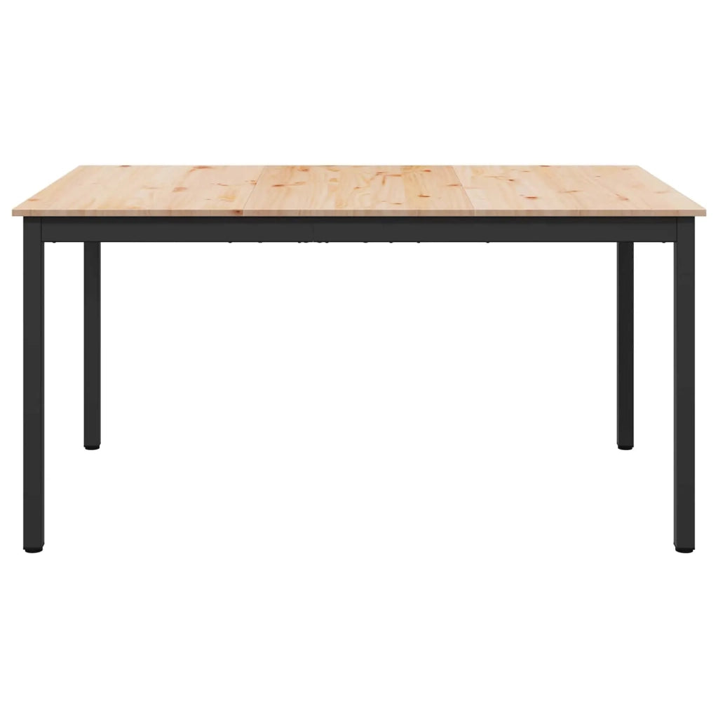 Tavolo da pranzo Naturale 140 x 80 x 75 cm Pino massello 892789