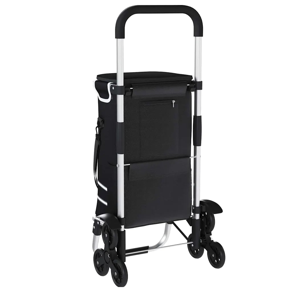Carrello della spesa Nero 47 x 39 x 100,5 cm Tessuto Oxford 42002337