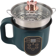 Pentola Elettrica 1.8L 600W - Preselezione Intelligente - Mini Pentola Termica - Facile da Pulire - Cavo Rimovibile - Pentola Termica Portatile per Zuppe, Dumplings - Multifunzionale - Acciaio Inossidabile - Progetto Compatto