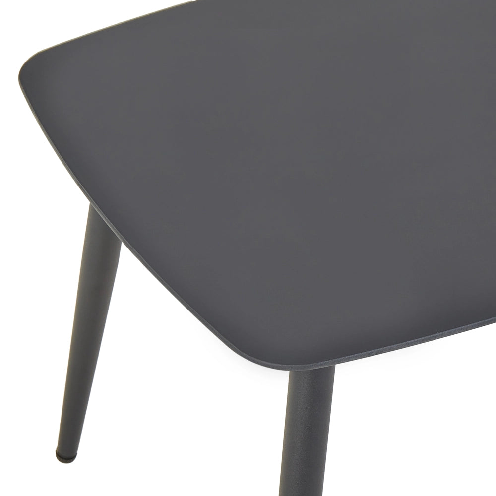 Set da bistrot a 2 posti in PE Rattan marrone Telaio e gambe in acciaio nero 2 sedie Tavolo da caffè Mobili da giardino