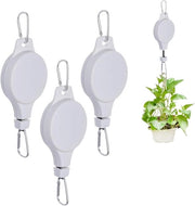 Sostegni per piante estensibili - 3 pezzi - Sostengono fino a 20 kg - Bloccaggio automatico - Estensibili fino a 1,6 metro - Per interni ed esterni - Grilletto metallico e corda in nylon - Per vasi, alimentatori per uccelli e decorazioni