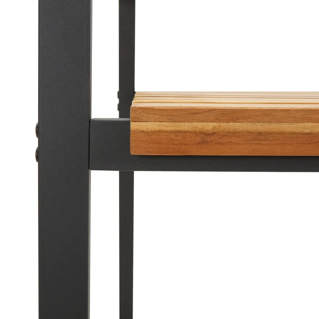 vidaXL Sedie Giardino Impilabili 2 pz Legno Massello Acacia e Metallo