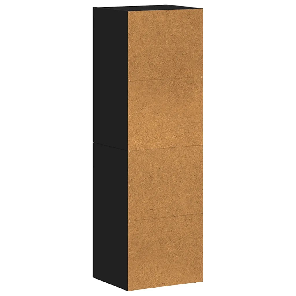 Libreria/Mobile TV Nero 36x30x114 cm in Legno Multistrato 800136