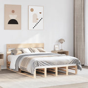 Letto senza Materasso-Struttura Letto 120x200 cm in Legno Massello di Pino 925303