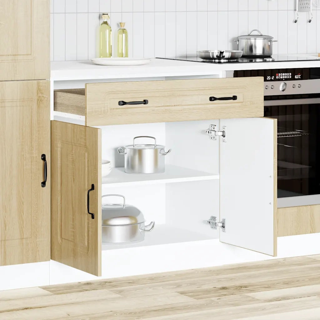 Base da Cucina-Mobile Base da Cucina Kalmar Rovere Sonoma in Legno Multistrato 186615
