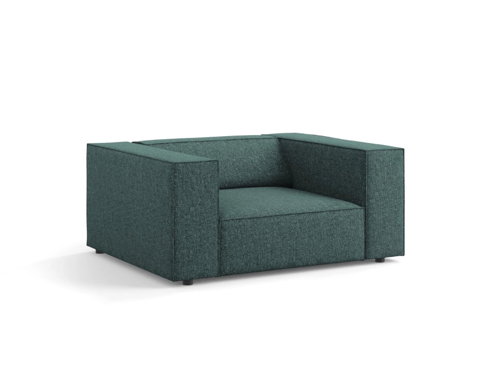 Cosmopolitan Design - Poltrona "Arendal" in ciniglia petrolio 