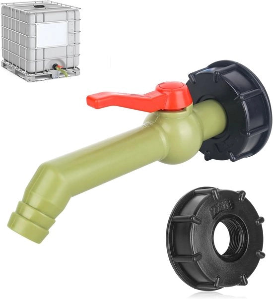 Aftapkraan per IBC - Valvola di chiusura per tanke IBC - 1 pollice