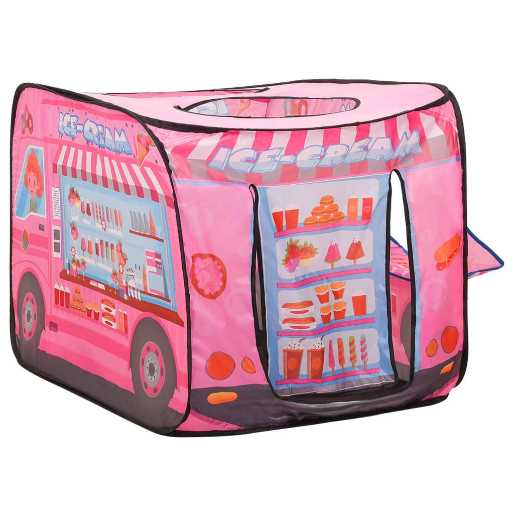 Tenda da gioco per bambini con 250 palline 70 x 112 x 70 cm rosa 02_0005127