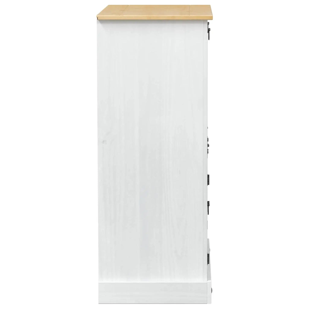 Mobile per vino Bianco 97 x 45 x 114 cm Pino massello 42024956