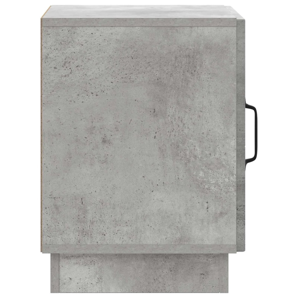 Comodino | Armadio da Notte | Mobiletto da notte Grigio Concret¨¨ 43 x 34,5 x 47 cm Legno ingegnerizzato