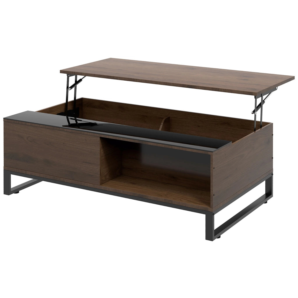 Tavolino con cassa e levitazione ¨C Zephmum ¨C Effetto noce, 102x58x35.5 cm