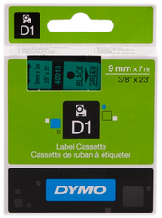 DYMO D1 etichette originali / 9 mm x 7 mm / stampa nera su verde / etichette autoadesive per etichettatrice LabelManager / 1 Pezzo