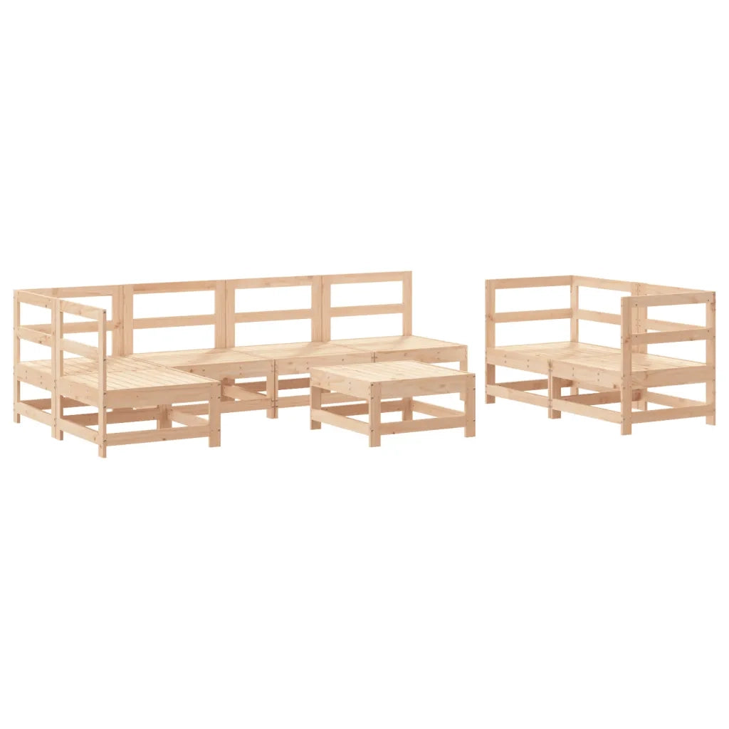 Set Salotto da Giardino 8 pz in Legno Massello di Pinocod mxl 118202