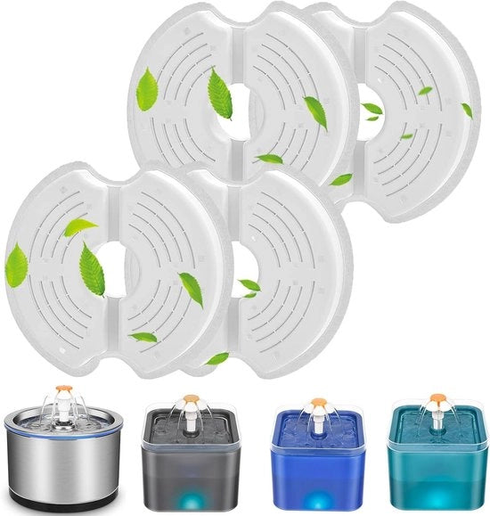 Filtro di Risonanza per Gatti - Rond - 25 l Acciaio Inossidabile - 2 l - Filtro a Carbone Attivo (8 Pezzi)