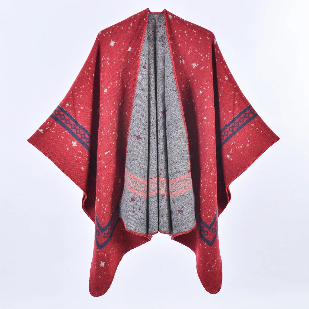 Sciarpa a doppio taglio, semplice ed elegante, sciarpa calda, mantella, coperta per l'aria condizionata in ufficio