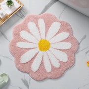 Tappeto per Bagno – Adatto per pavimenti in camera da letto/cucina e bagno – Assorbente & antiscivolo – 60 × 60 cm - Imitazione velluto – Rosa