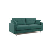 Megan Divano letto matrimoniale in microfibra smacchiabile T11 168 cm (mat. 120x197) verde