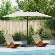 Ombrello da giardino Sabbia 385 x 209 x 244 cm 42003275