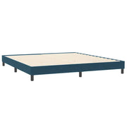Letto matrimoniale | Letto per adulti | Giroletto senza Materasso Blu Scuro 200x220 cm in Velluto