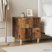 Armadio da Notte 2 pcs Legno antico 43 x 34,5 x 48 cm 894542