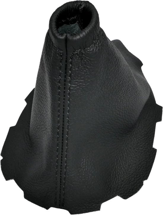 Schakelzak in pelle vera - Toyota Auris E150 2006-2012 - Nero con nastrino nero - Trasmissione manuale - Duraturo e stilevole