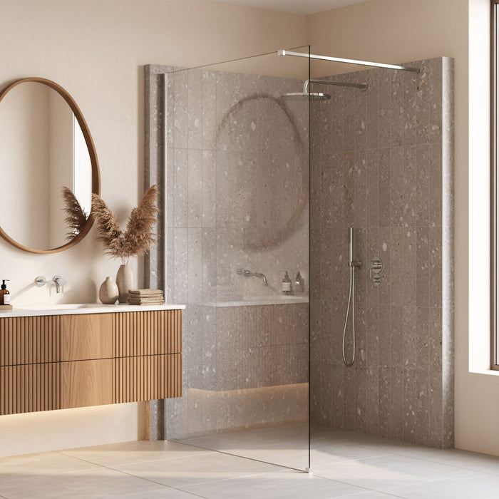 Parete Doccia Rea Flexi Transparent / Chrome 70