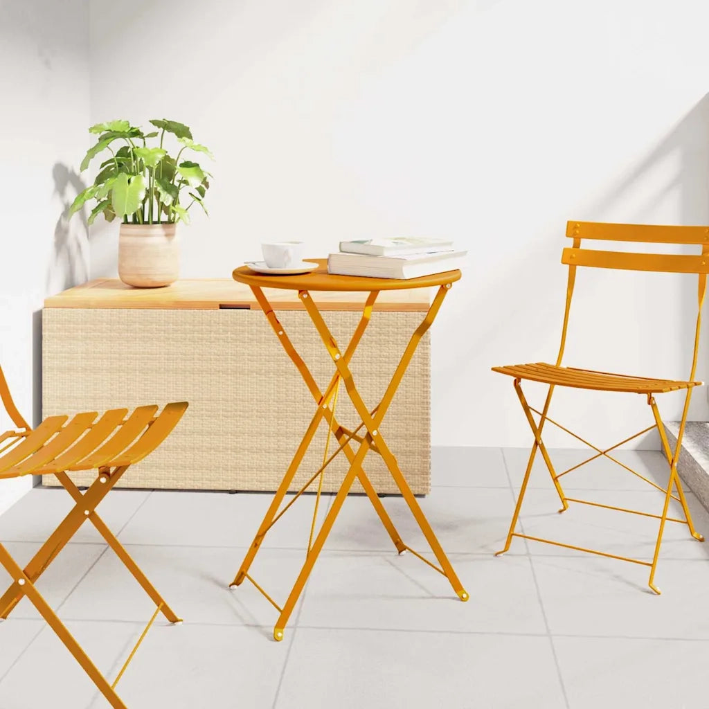 Tavolino da Giardino | Tavolo da bistrot Senape ? 50 x 71 cm