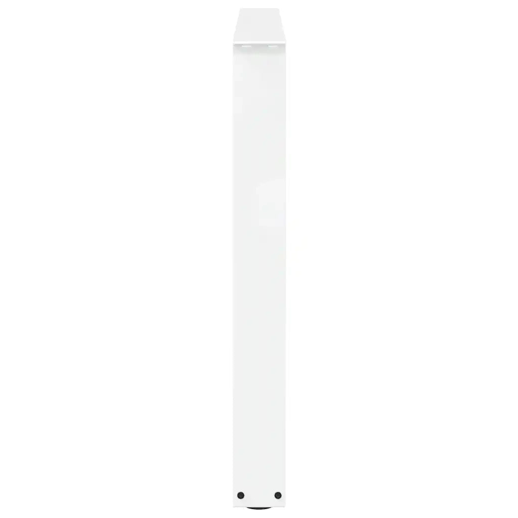Gambe per tavolo da pranzo a forma di V 3 pz bianche 100x(72-73,3) cm in acciaio 4012673
