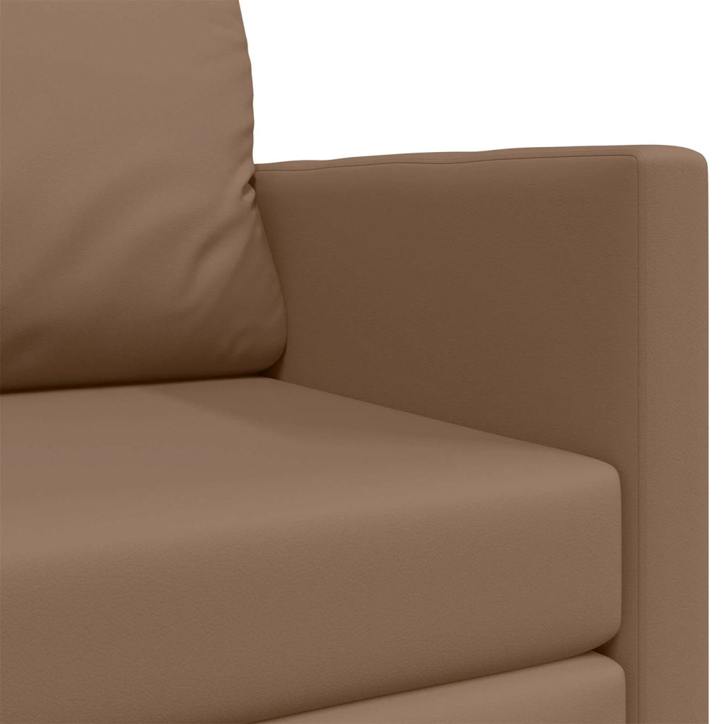 Divano letto | Sof¨¤ letto | Letto singolo Cappuccino 124 x 71 x 78 cm Pelle Artificiale