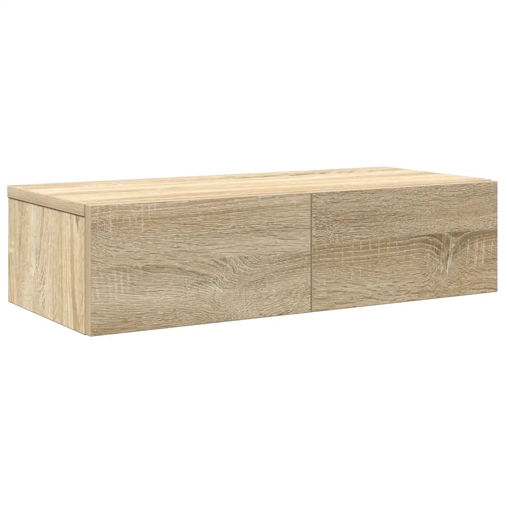 Scaffale a Parete con Cassetti Sonoma 60x26,5x15 cm Truciolato 859970