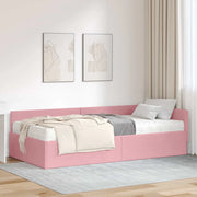 Struttura Letto Angolare con Materasso 2 pcs Grigio Velluto 3393617