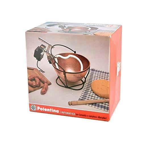 Home 2099400 Paiolo Elettrico in Rame Liscio Capacita' 7,5 L Diametro 31 cm Motore 16 W Paletta Rimovibile colore Rame