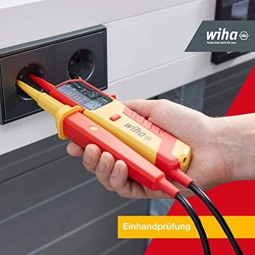Wiha WIH-44319 eMobility Tester di tensione e continuita' 12 - 1000 V AC CAT IV colore Nero