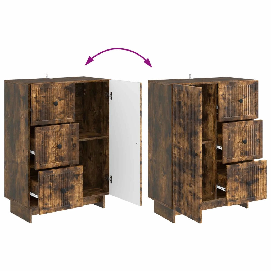 Credenza Rovere Fumo 66 x 34,5 x 90 cm Legno ingegnerizzato