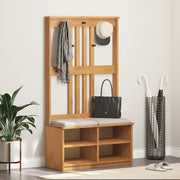 Albero da Ingresso SANDNES 87x40x159,5 cm in Legno di Pino 4010487