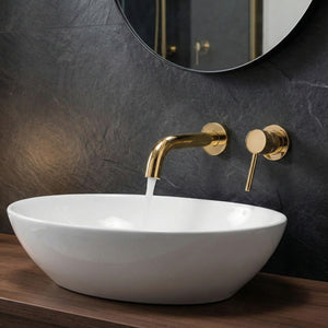 Bocca Di Erogazione Per Miscelatore A Incasso Rea Lungo 20 Cm Gold