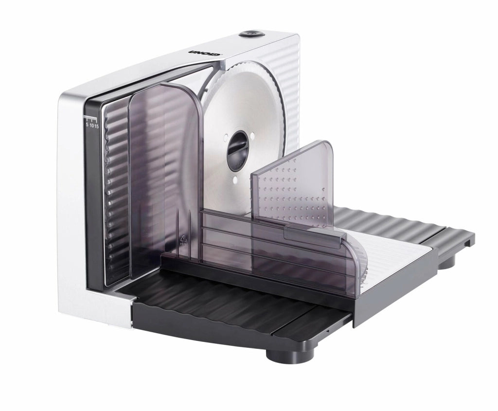 Unold 78866 affettatrice Elettrico 100 W Nero, Argento Plastica, Acciaio inox